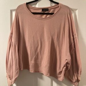 pink baggy blouse